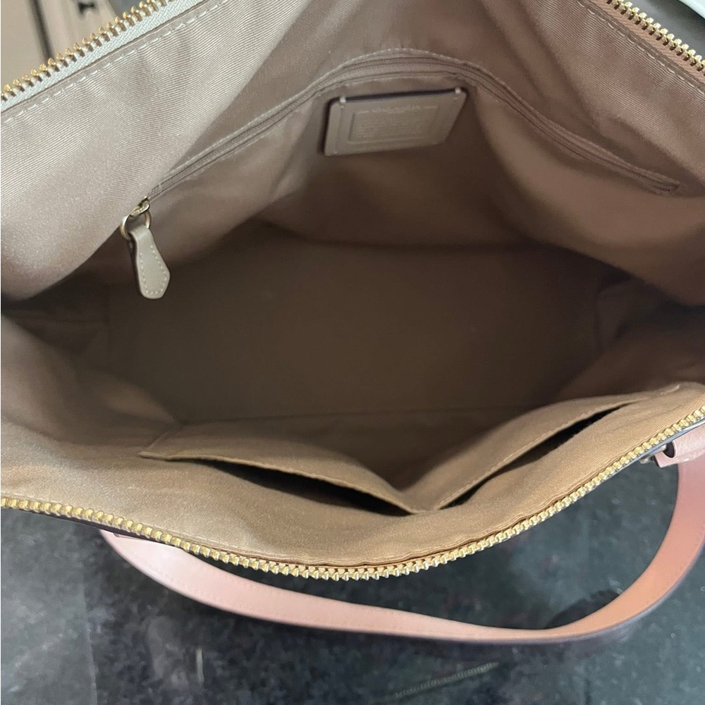 Coach Beige and Red Women's Tote Bag - Picture 2 of 4